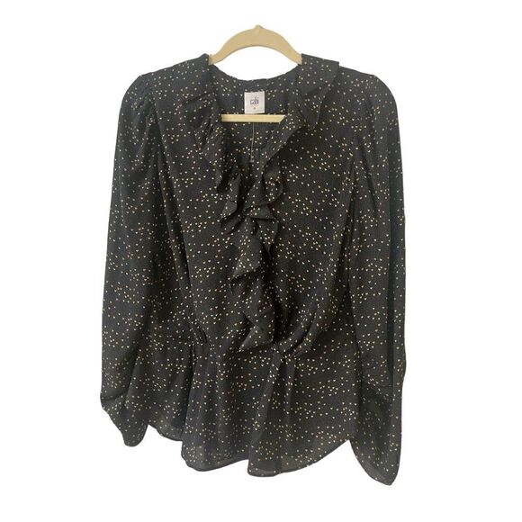 CAbi Eros blouse style # 4154 heart print sz Medium - Picture 1 of 4